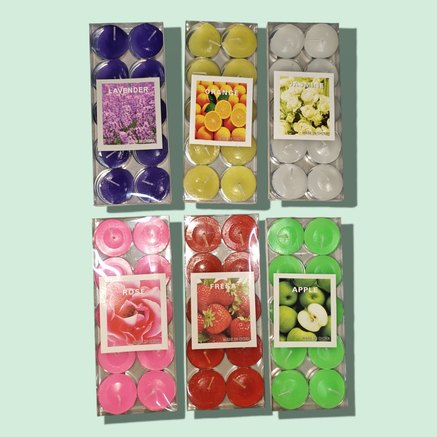 CANDELA VELAS 10PCS COLOR LISO