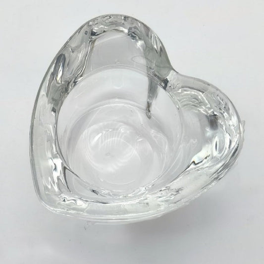 CANDELABRO VIDRIO CORAZON