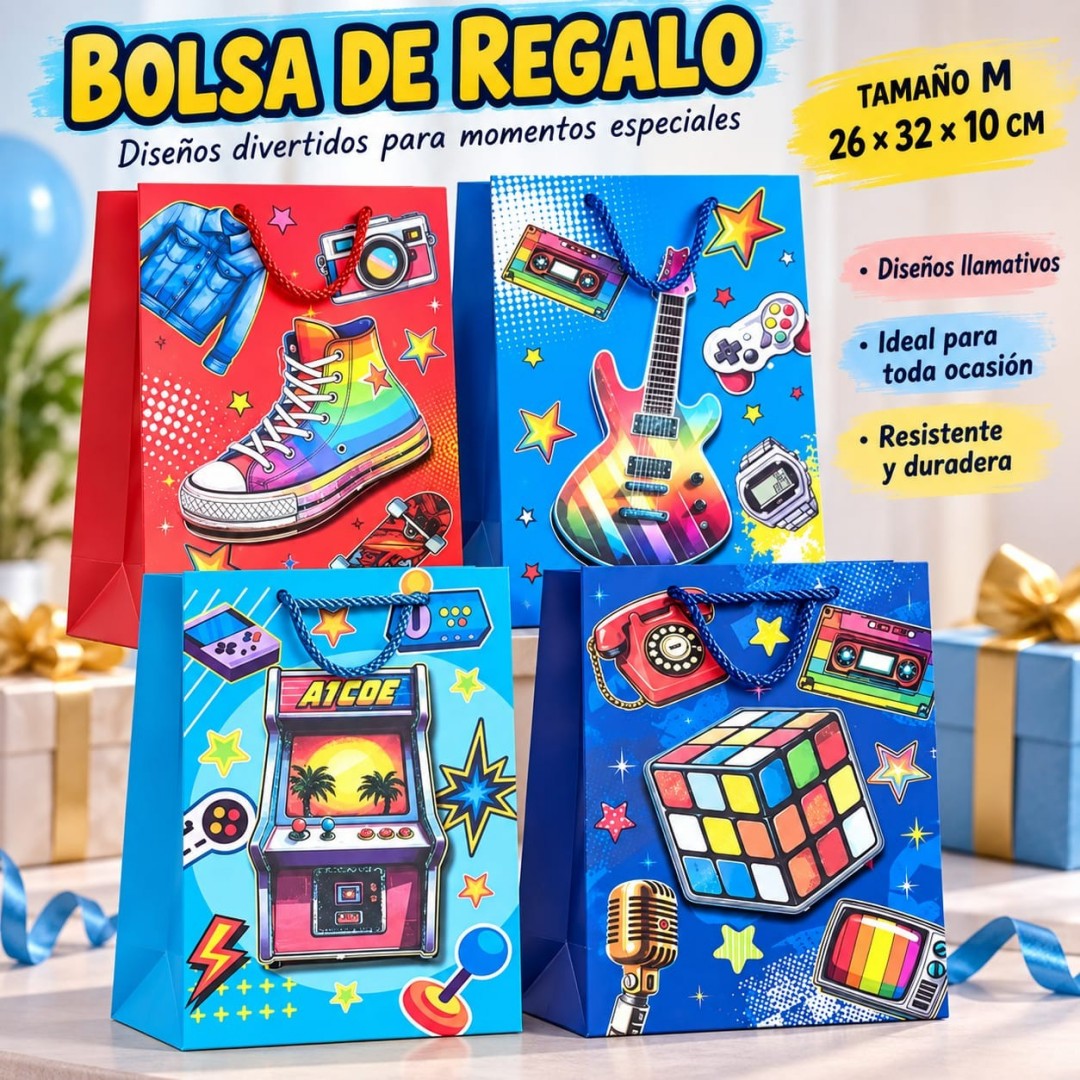 BOLSA REGALO M 26*32*10CM 0003