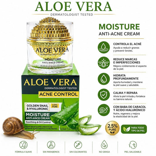 CREMA FACIAL ANTI ACNE DE ALOE 60G HA3162