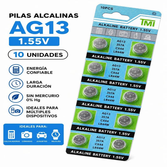 BATERIA RELOJ AG13 10PCS
