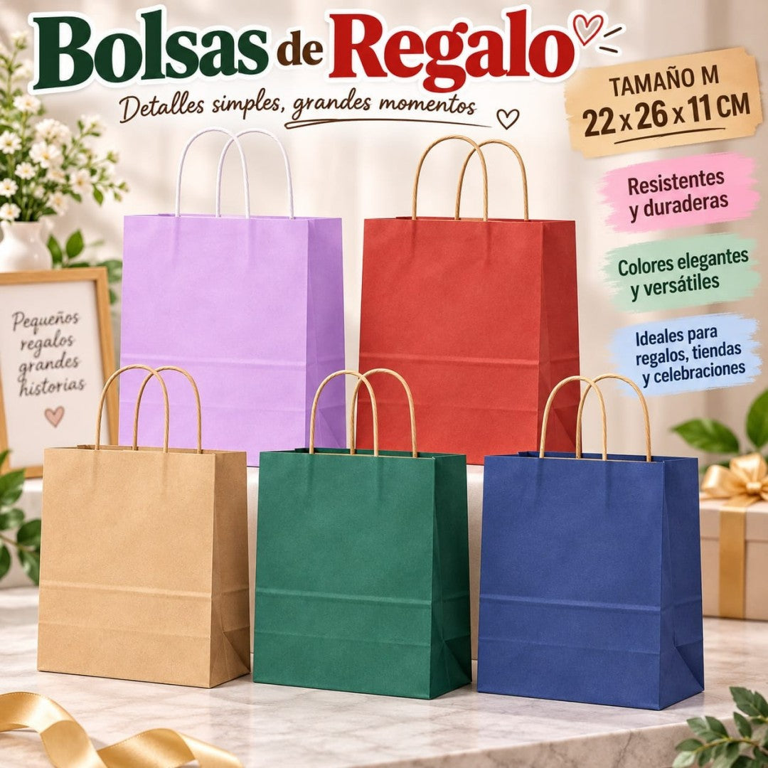 BOLSA REGALO PAPEL M LT-206M 22*26*11