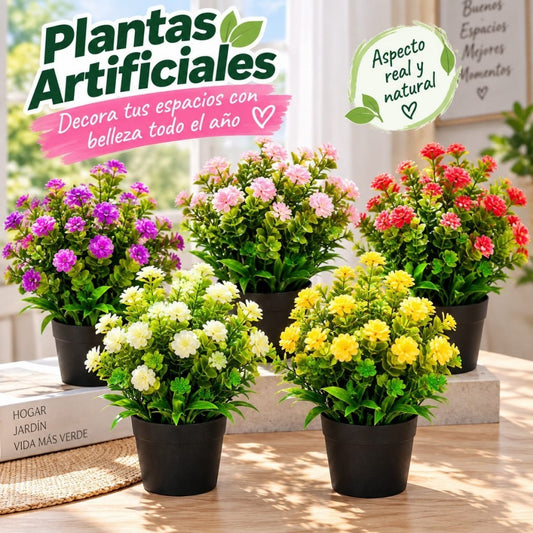 FLOR ARTIFICIAL EN MACETA AB988