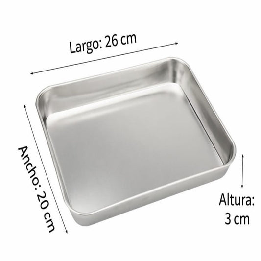 BANDEJA ACERO 26*20CM 436A