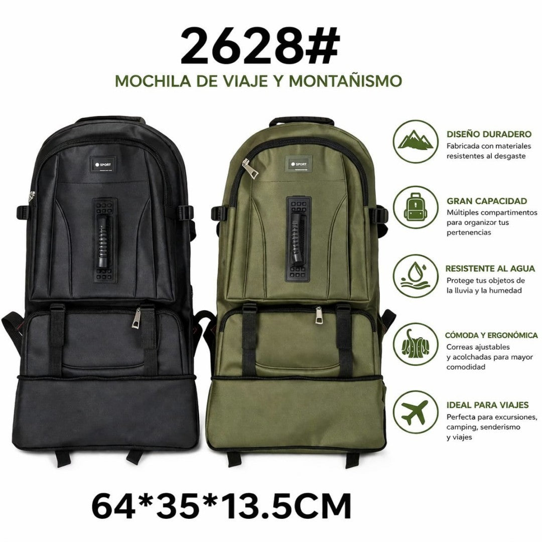 MOCHILA DE VIAJE GRAN CAPACIDAD 2628