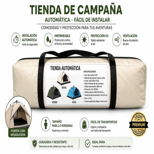 TIENDA DE CAMPING AUTOMATICO 2M*2M