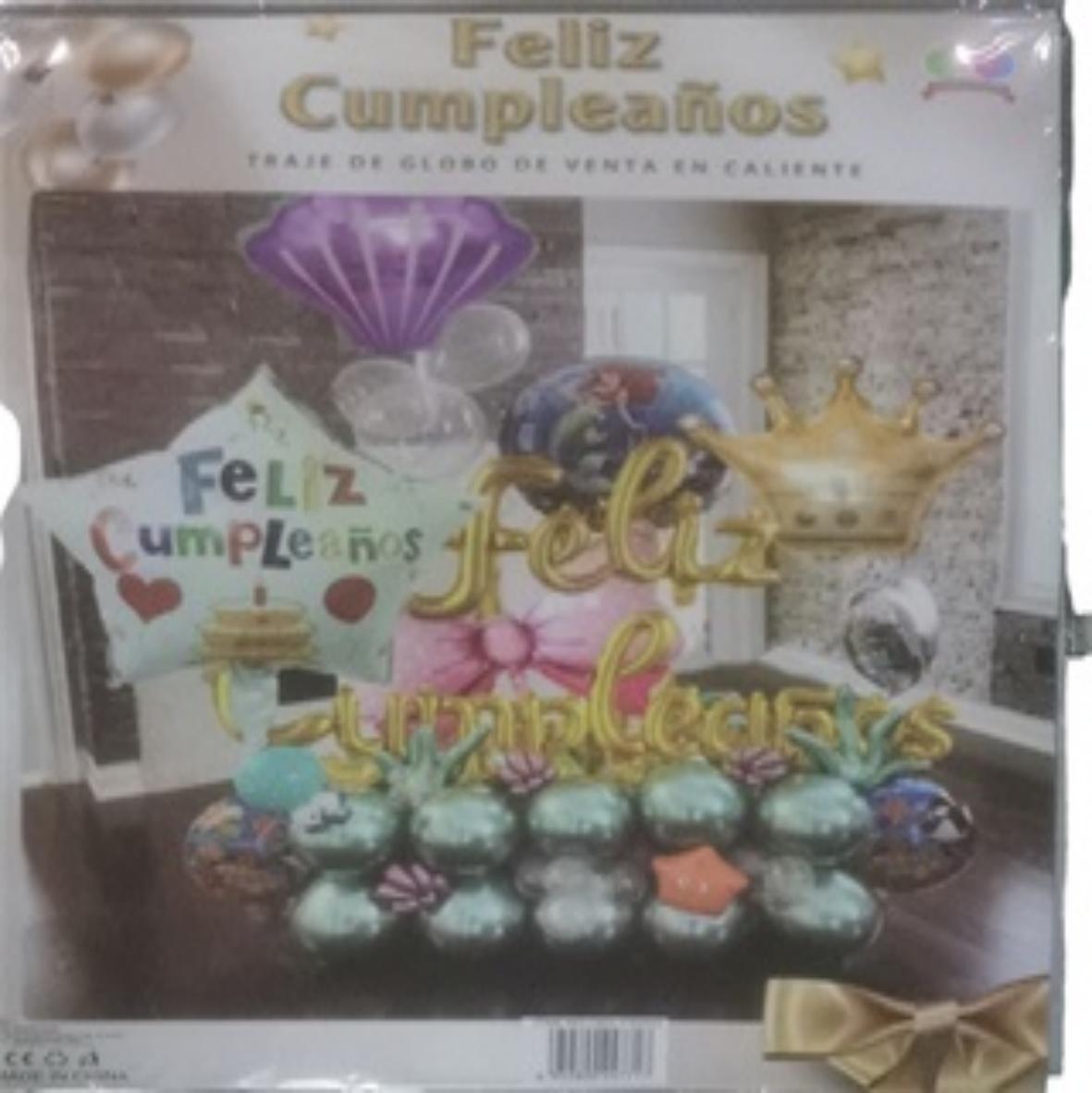 JUEGO GLOBO DORADO 23XH-14