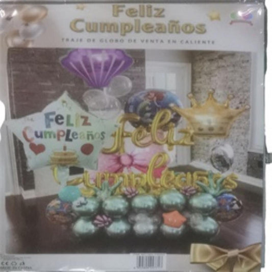 JUEGO GLOBO DORADO 23XH-14