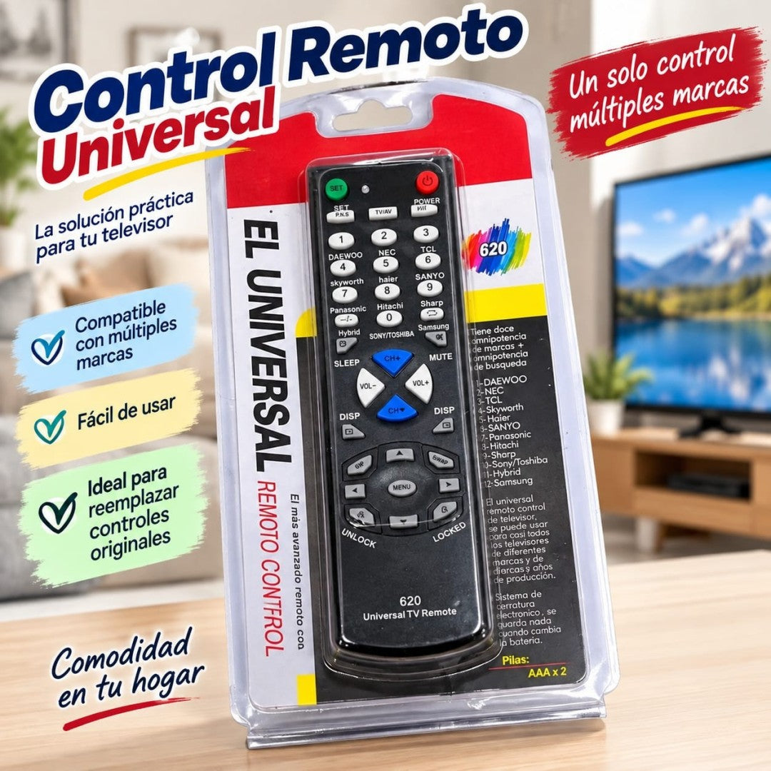 CONTROL UNIVERSAL TV-620 B
