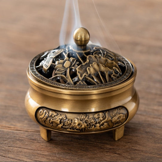 QUEMADOR DE INCIENSO METALICO