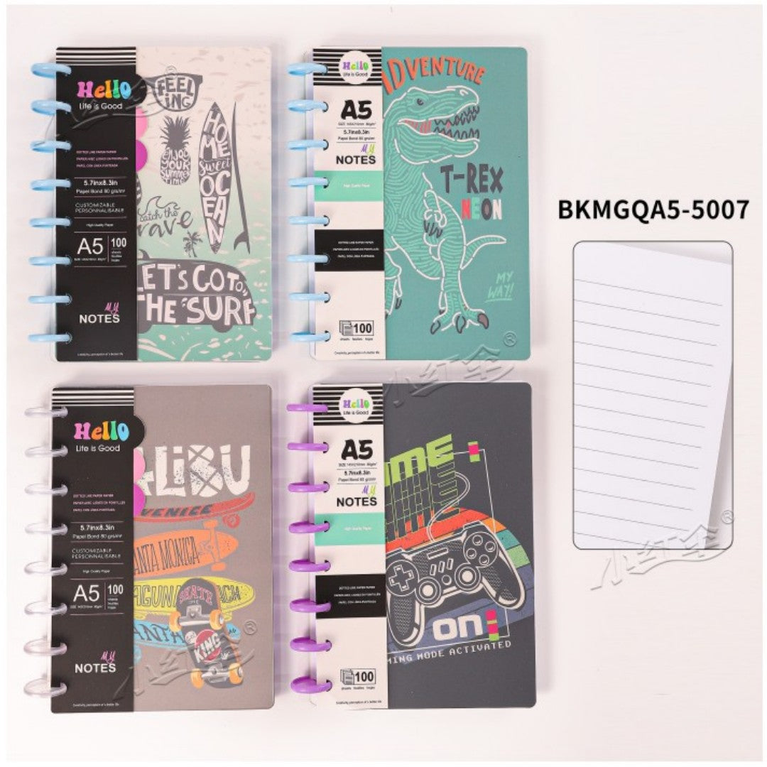 CUADERNO RESORTE A5 BKMGQA5-5007