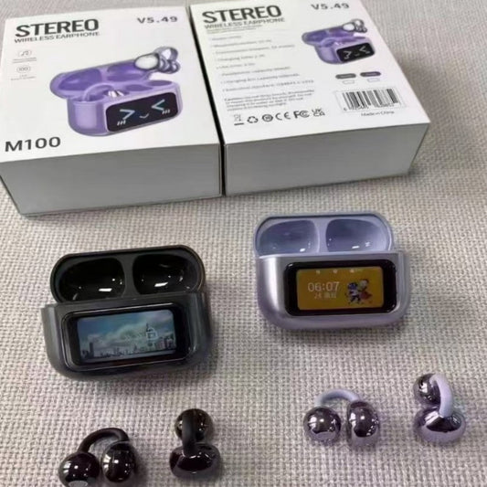 AUDIFONO BLUETOOTH PANTALLA M100
