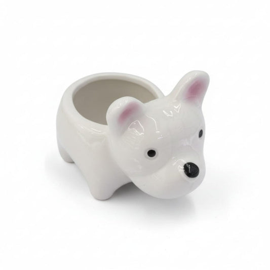MACETA PERRO CERAMICA