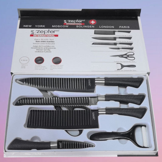 SET CUCHILLO NEGRO COCINA ZP-004