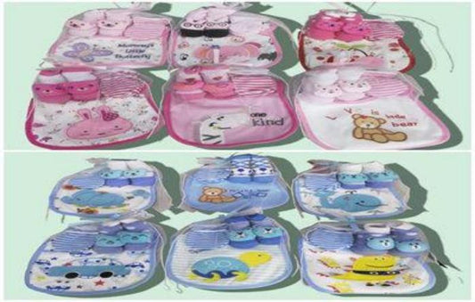 JUEGO BABERO+MEDIA+GUANTES P/BEBE B