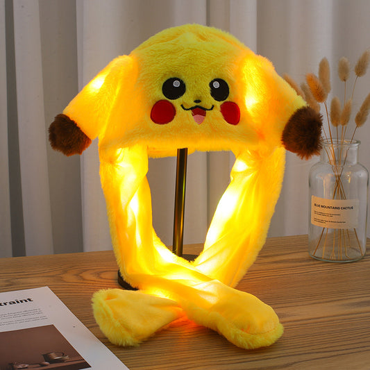 GORRA PELUDA C/ LUZ OREJA PIKACHU