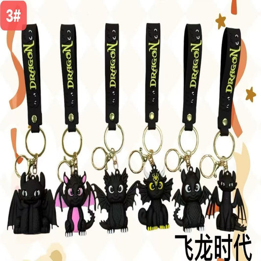 LLAVERO DRAGON NEGRO