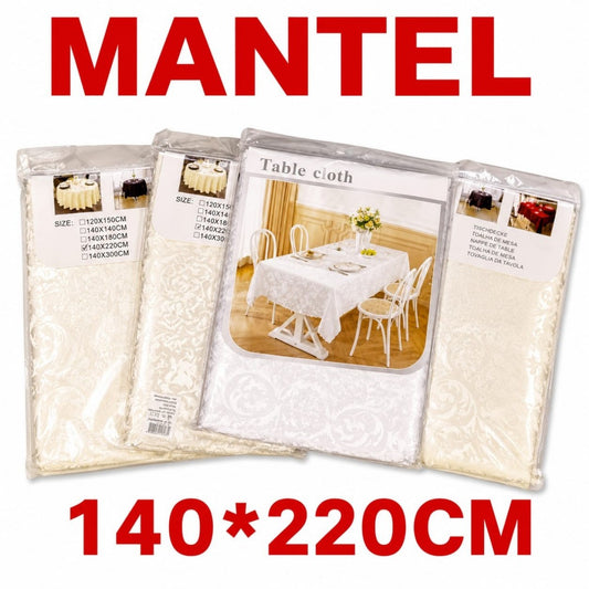 MANTEL 140*220CM ENCAJE