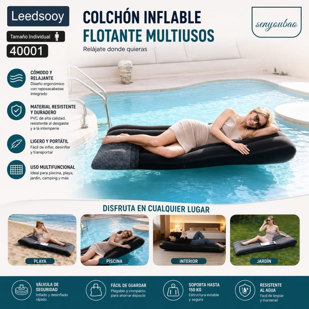 COLCHONETA INFLABLE PARA PISCINA 4000