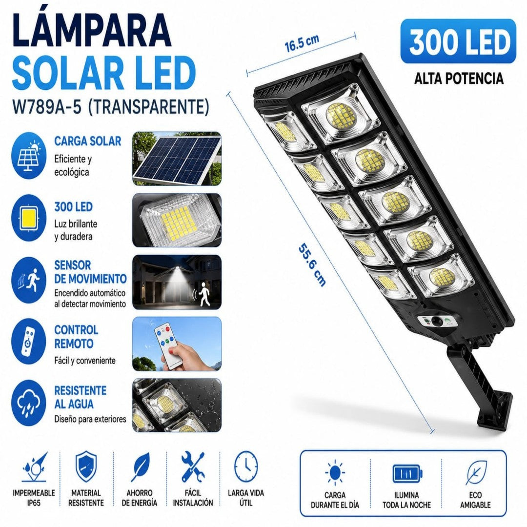 LAMPARA SOLAR 300LED 789A-5