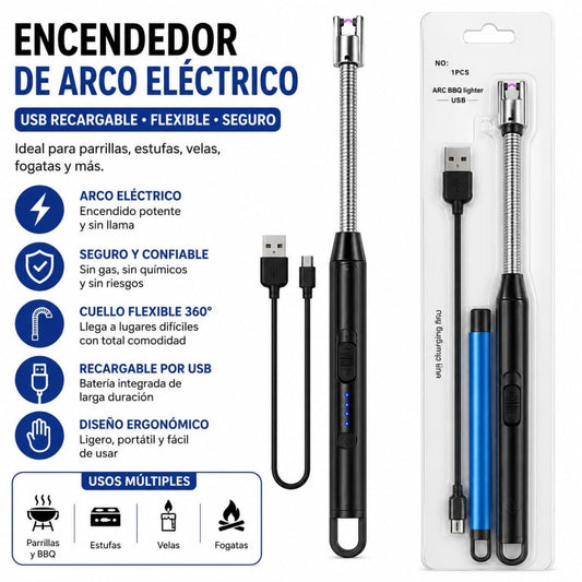 ENCENDEDOR ELECTRICO RECARGABLE USB 911