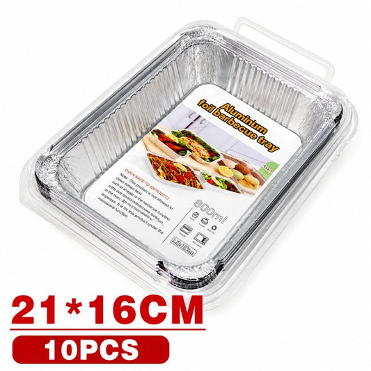 BANDEJA DE ALUMINIO 21*16CM 10PCS