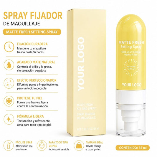 SPRAY FIJADOR DE MAQUILLAJE MATE SUPER