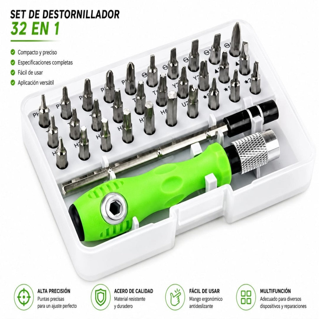 SET DESATORNILLADOR 32EN1 7089C