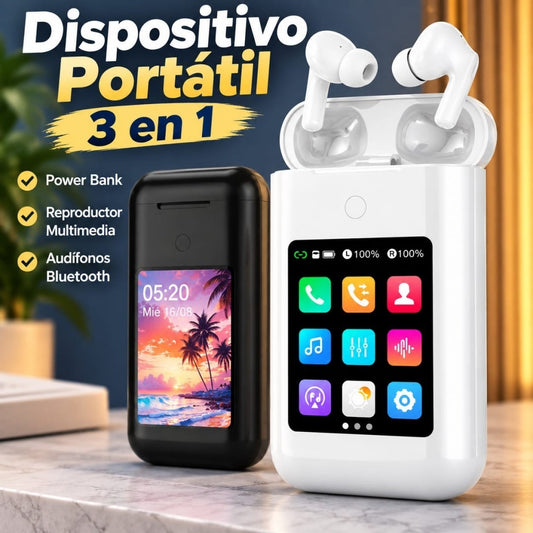 AUDIFONO+POWER BANK+PANTALLA A98