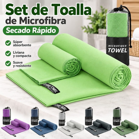 SET PANO DEPORTIVA 2PCS SECADO RAPIDO