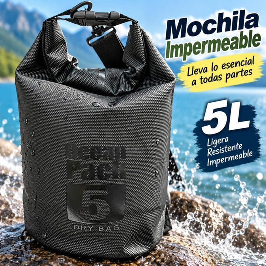 MOCHILA IMPERMEABLE 5L NEGRO