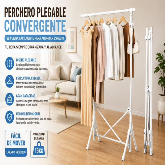 PERCHERO PLEGABLE PARA ROPA
