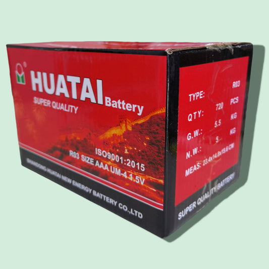 BATERIA AAA HUATAI 720PCS CAJA (SIN DESCUENTO)